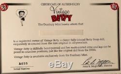 Danbury Mint Vintage Betty Boop Porcelaine Poupée Difficile À Trouver