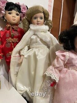 Diverses poupées en porcelaine VINTAGE 11-14 Lot de collection de 8 pièces $150