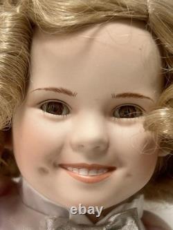 Doll en porcelaine Shirley Temple Dimples Danbury Mint Vintage (1992)