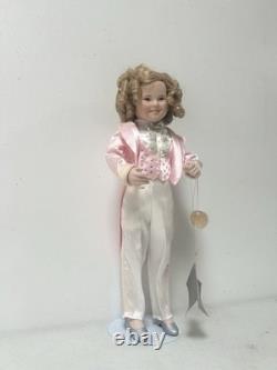 Doll en porcelaine Shirley Temple Dimples Danbury Mint Vintage (1992)