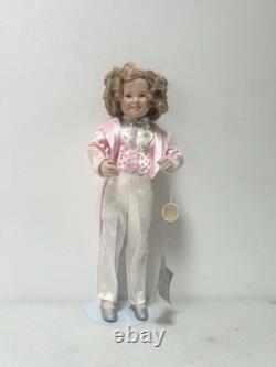 Doll en porcelaine Shirley Temple Dimples Danbury Mint Vintage (1992)