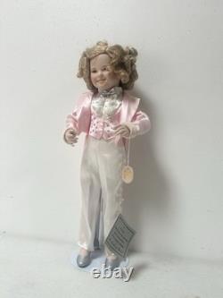 Doll en porcelaine Shirley Temple Dimples Danbury Mint Vintage (1992)