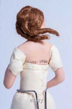 Dollhouse Miniatures Undressed Porcelain Female Doll Cheveux Rouges, Virginia Orenyo