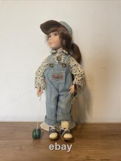 Dollies et ours de la collection Boyds vintage - Lot de poupées en porcelaine Yesterday's Child