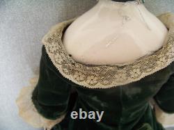 EMMA TÊTE EN CHINE EN PORCELAINE TRANSLUCIDE VINTAGE TOUT ORIGINAL POUPEE DE 18 1/2 POUCES