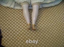 EMMA TÊTE EN CHINE EN PORCELAINE TRANSLUCIDE VINTAGE TOUT ORIGINAL POUPEE DE 18 1/2 POUCES