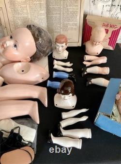 ÉNORME Lot de Kits de Fabrication de Poupées en Porcelaine Vintage, Petites Femmes et Milano's NY