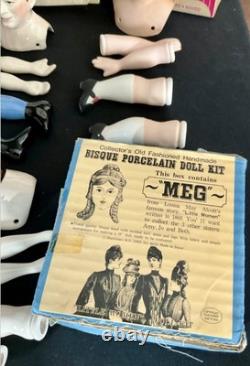 ÉNORME Lot de Kits de Fabrication de Poupées en Porcelaine Vintage, Petites Femmes et Milano's NY