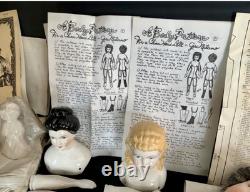 ÉNORME Lot de Kits de Fabrication de Poupées en Porcelaine Vintage, Petites Femmes et Milano's NY