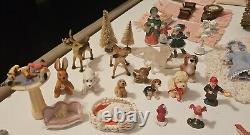ÉNORME lot VINTAGE d'accessoires de maison de poupée miniature, plus de 175 pièces