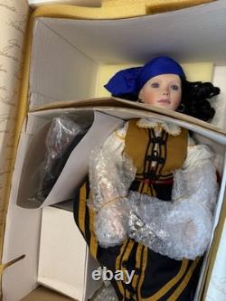 Édition limitée 1993 World Gallery Ltd Grace O'Malley Poupée pirate en porcelaine 18 COA