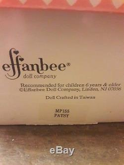Effanbee Patsy Porcelaine Poupe 1988 Mp133 Vintage Rose Robe Bonnet