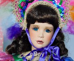 Effanbee Porcelain 20 Masque Mascarade P210 Mardi Gras Doll Limited Edition