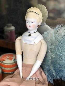 Emma Clear Parian Doll Empress Augustina Kaiserina 18 Antique Vintage Chine