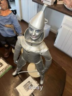 Ensemble de 4 poupées en porcelaine Franklin Heirloom Le Magicien d'Oz avec papiers en très bon état