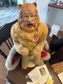 Ensemble de 4 poupées en porcelaine Franklin Heirloom Le Magicien d'Oz avec papiers en très bon état