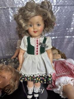 Ensemble de 7 poupées Shirley Temple 8 Idéal 1982 Vintage avec tenues internationales et thématiques