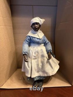 Ensemble de poupées en porcelaine vintage signé Q. S. Quincy Scarborough, 4 figurines et accessoires