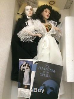Fantôme Vintage De L'opéra Franklin Poupées En Porcelaine Heirloom Rare Htf 1986
