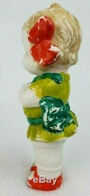 Figurine Kewpie Doll Bisque En Porcelaine Des Années 1950 - Made In Japan Chant 7