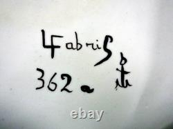 Figurine antique en porcelaine de dentelle de mariée Luigi Fabris 6,7 pouces fabriquée en Italie