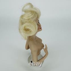 Figurine en bisque de porcelaine de mi-doll allemande vintage de Bavière Goeble, cheveux blonds, 4