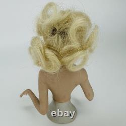 Figurine en bisque de porcelaine de mi-doll allemande vintage de Bavière Goeble, cheveux blonds, 4