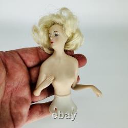 Figurine en bisque de porcelaine de mi-doll allemande vintage de Bavière Goeble, cheveux blonds, 4