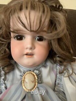 Fin 1890's Antique Armand Marseille German Doll, 29 In, Am 9- Dep