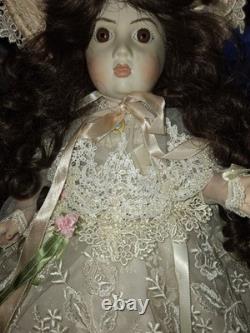 Francine Cee Antique 1995 Bru Jne 24 En Toutes Porcelaine Poupée Victorienne Vintage