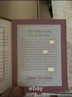 Franklin Mint Gibson Girl Tea au Ritz Collection Héritage Gold Standard dol