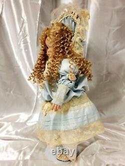 French Jumeau Vintage 1996 Patricia Loveless Porcelaine Doll 18blonde Robe Bleue