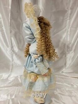 French Jumeau Vintage 1996 Patricia Loveless Porcelaine Doll 18blonde Robe Bleue