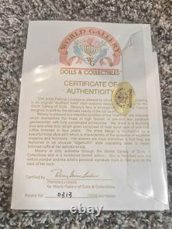 Galerie Mondiale MELANY Poupée en porcelaine Patricia Loveless BOÎTE & COA #313/2000 20