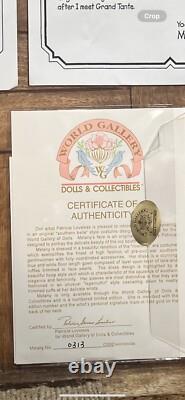 Galerie Mondiale MELANY Poupée en porcelaine Patricia Loveless BOÎTE & COA #313/2000 20