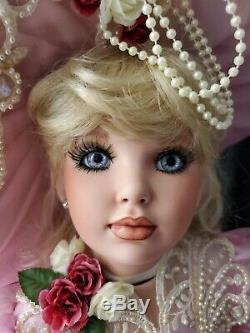 Gorgeous Rare Vintage Porcelain Doll Amanda Artist Rustie Signed
