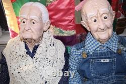 Gramps et Gran toujours amoureux, dentiers sortis ! Grande paire - Ramassage local