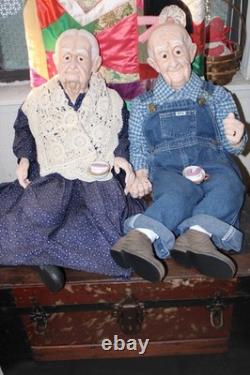 Gramps et Gran toujours amoureux, dentiers sortis ! Grande paire - Ramassage local