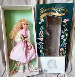 Jan Mclean Primrose II Fleurs Du Coeur Rare 1996 Porcelain Doll Coa Box Vtg