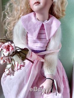 Jan Mclean Primrose II Fleurs Du Coeur Rare 1996 Porcelain Doll Coa Box Vtg