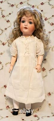 Jolie poupée allemande antique de 20 pouces - C. M. Bergmann - superbe BJB, vêtements anciens