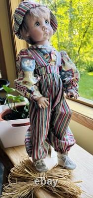 Le Fabricant de Poupées par Linda Rick Charlie Poupée en Porcelaine à Corps Complet de 24 pouces États-Unis