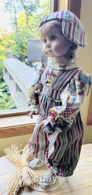 Le Fabricant de Poupées par Linda Rick Charlie Poupée en Porcelaine à Corps Complet de 24 pouces États-Unis