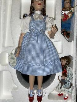 Le Magicien D'oz Porcelaine Dorothy Doll Collection, 3 Ornements Beautiful