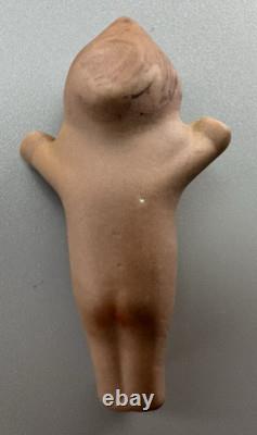 Lot (6) Vtg MINIATURE Poupée KEWPIE en Porcelaine Bisque Celluloïd BRUNE Teeny TINY