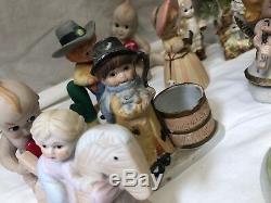 Lot De Vintage Énorme Porcelain Enfants Figurines 1950 Cupie & Dolls Piano