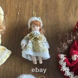 Lot de 20 poupées en porcelaine vintage / ornement 8 Kurt Adler et similaires