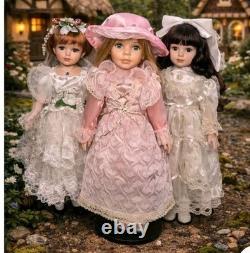 Lot de 5 poupées en porcelaine vintage MYD 1988 + collection Cathay style victorien