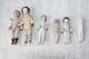 Lot De 6 Poup&eacute;es Miniatures Anciennes En Biscuit, Sans Marque, Allemandes / &eacute;poque Victorienne