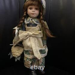Lot de 8 poupées en porcelaine vintage avec supports - Collection spéciale pour collectionneurs